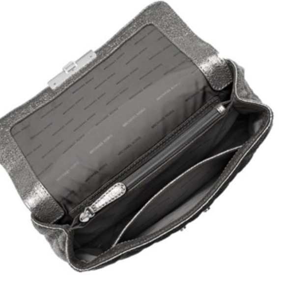 Michael Kors Silver Sloan Quilted Handbag - Picture 5 of 12